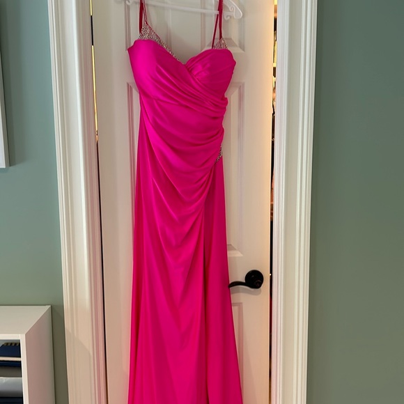 Hot pink Colors prom dress - Picture 3 of 6